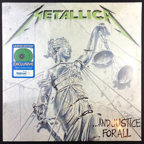 Metallica And Justice For All DYERS GREEN Colored Vinyl LP New Sealed - Picture 1 of 3